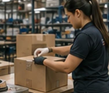 Separação e embalagem de pedidos